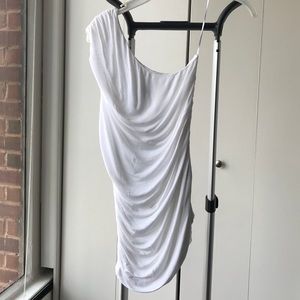 One Shoulder Scrunched Blouse